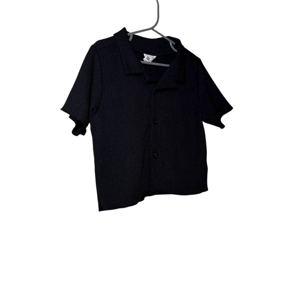 Cotton On Kids Two Piece Set Black Button Down Top and Wide Leg Pant Size 6T - Picture 9 of 14